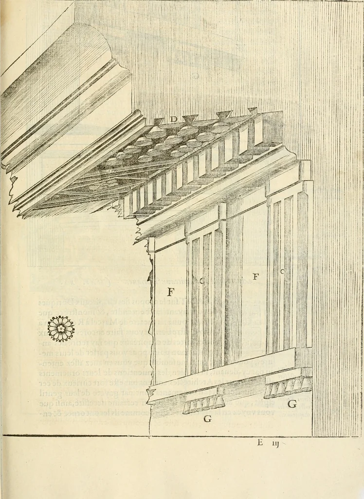 An illustration from L'architecture de Philibert de l'Orme, cõseillier & aumosnier ordinaire du roy, & abbé de S. Serge lez Angiers, 1576, leaf 328