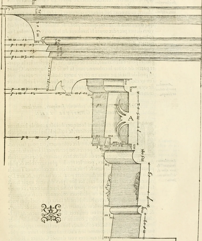 An illustration from L'architecture de Philibert de l'Orme, cõseillier & aumosnier ordinaire du roy, & abbé de S. Serge lez Angiers, 1576, leaf 334