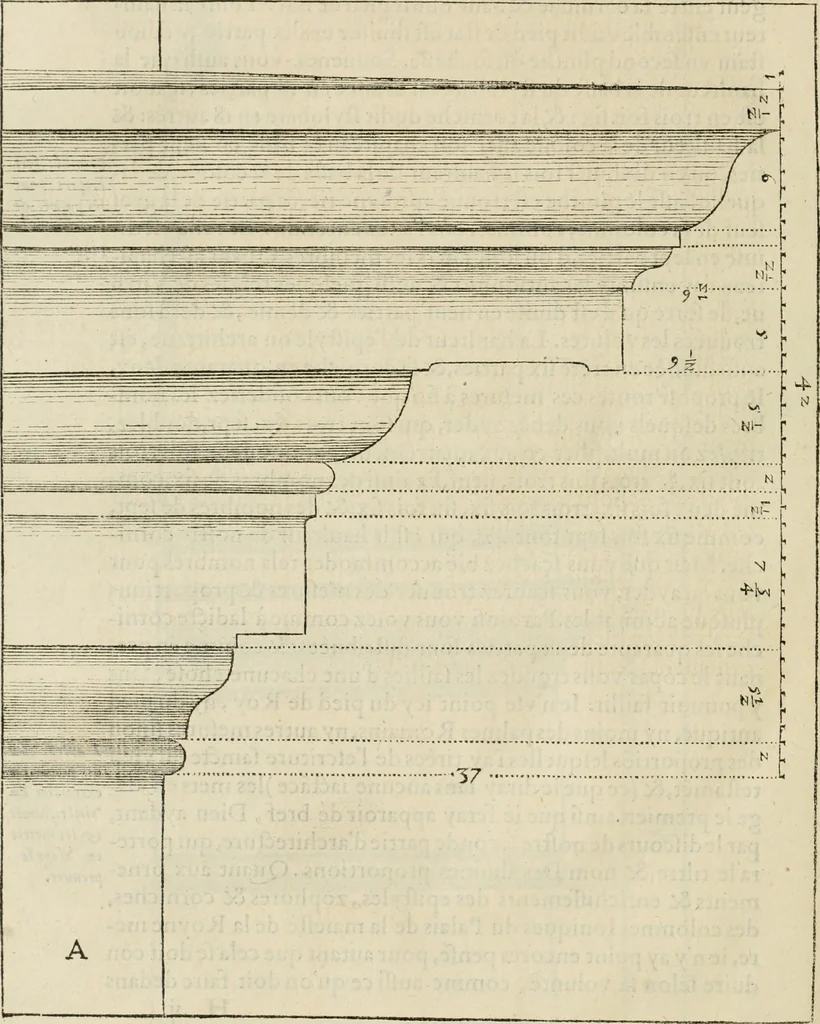 An illustration from L'architecture de Philibert de l'Orme, cõseillier & aumosnier ordinaire du roy, & abbé de S. Serge lez Angiers, 1576, leaf 363