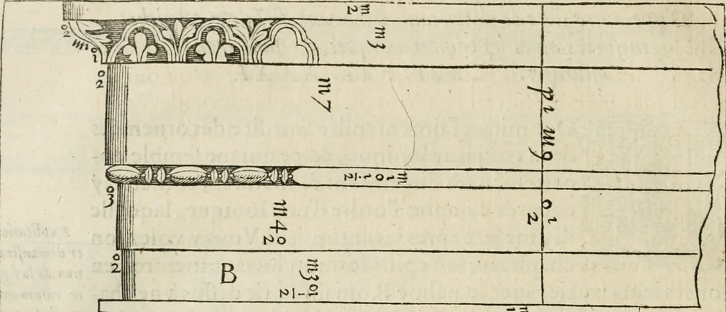 An illustration from L'architecture de Philibert de l'Orme, cõseillier & aumosnier ordinaire du roy, & abbé de S. Serge lez Angiers, 1576, leaf 367