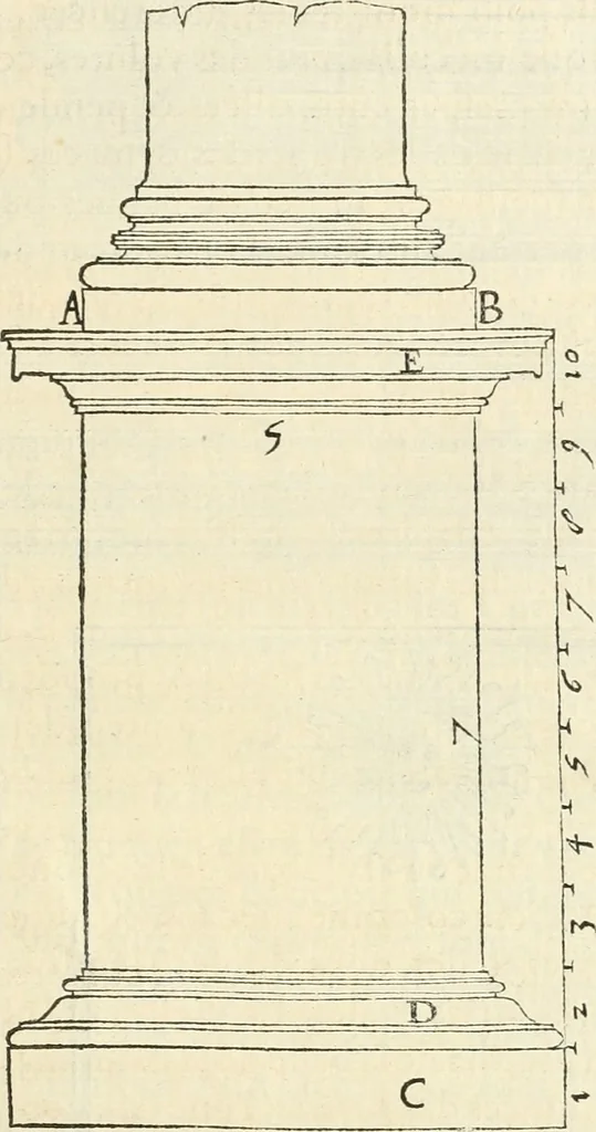An illustration from L'architecture de Philibert de l'Orme, cõseillier & aumosnier ordinaire du roy, & abbé de S. Serge lez Angiers, 1576, leaf 380