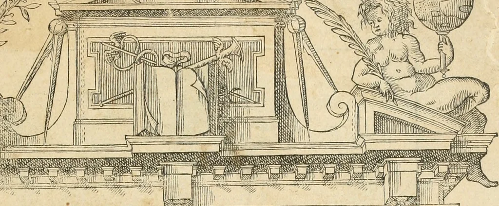 An illustration from L'architecture de Philibert de l'Orme, cõseillier & aumosnier ordinaire du roy, & abbé de S. Serge lez Angiers, 1576, leaf 4