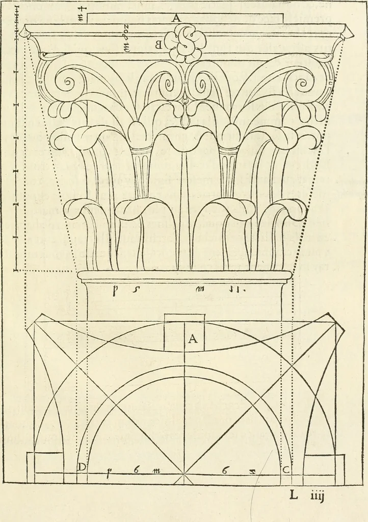An illustration from L'architecture de Philibert de l'Orme, cõseillier & aumosnier ordinaire du roy, & abbé de S. Serge lez Angiers, 1576, leaf 402