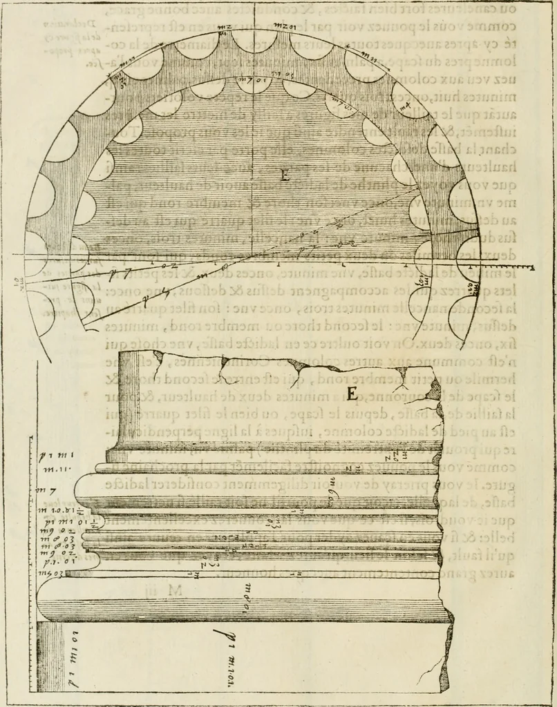 An illustration from L'architecture de Philibert de l'Orme, cõseillier & aumosnier ordinaire du roy, & abbé de S. Serge lez Angiers, 1576, leaf 413
