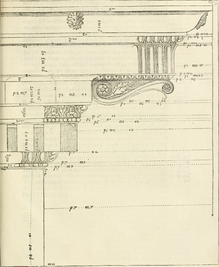 An illustration from L'architecture de Philibert de l'Orme, cõseillier & aumosnier ordinaire du roy, & abbé de S. Serge lez Angiers, 1576, leaf 426