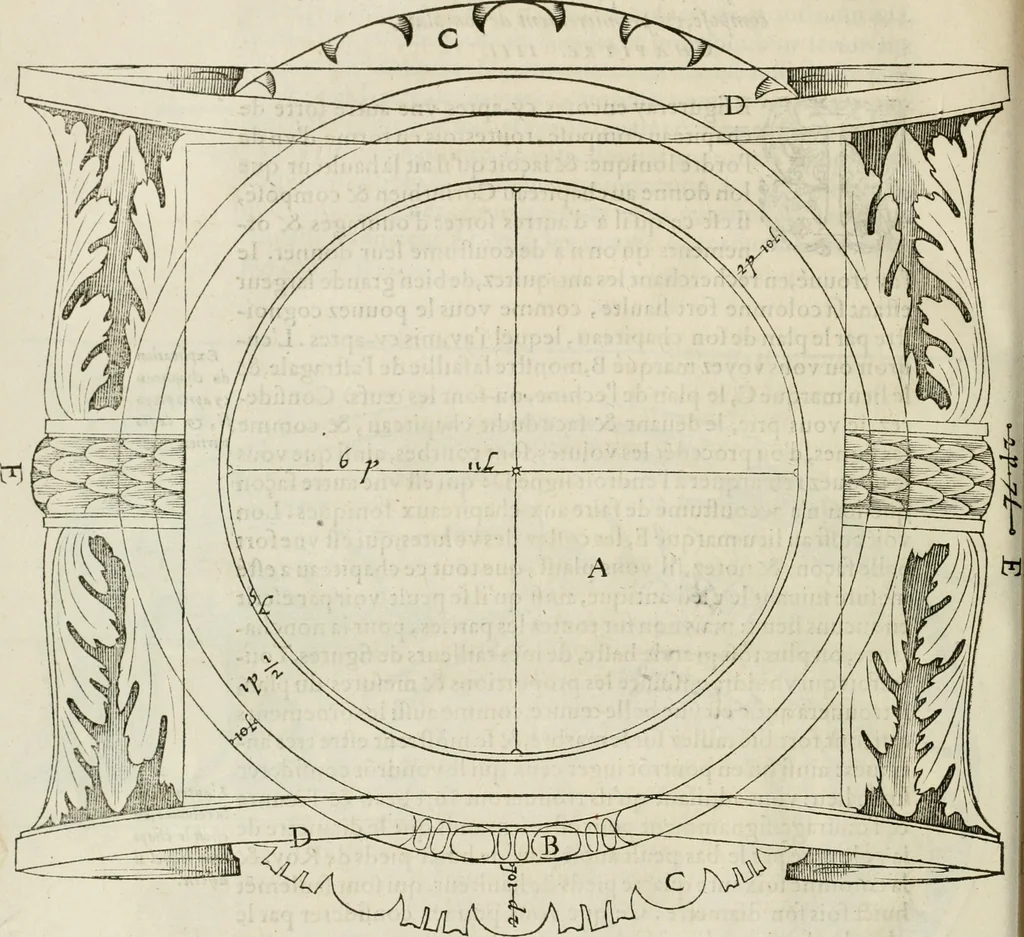 An illustration from L'architecture de Philibert de l'Orme, cõseillier & aumosnier ordinaire du roy, & abbé de S. Serge lez Angiers, 1576, leaf 441