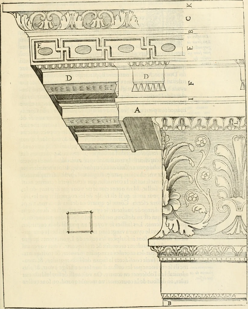 An illustration from L'architecture de Philibert de l'Orme, cõseillier & aumosnier ordinaire du roy, & abbé de S. Serge lez Angiers, 1576, leaf 446