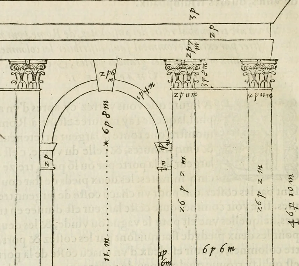 An illustration from L'architecture de Philibert de l'Orme, cõseillier & aumosnier ordinaire du roy, & abbé de S. Serge lez Angiers, 1576, leaf 491