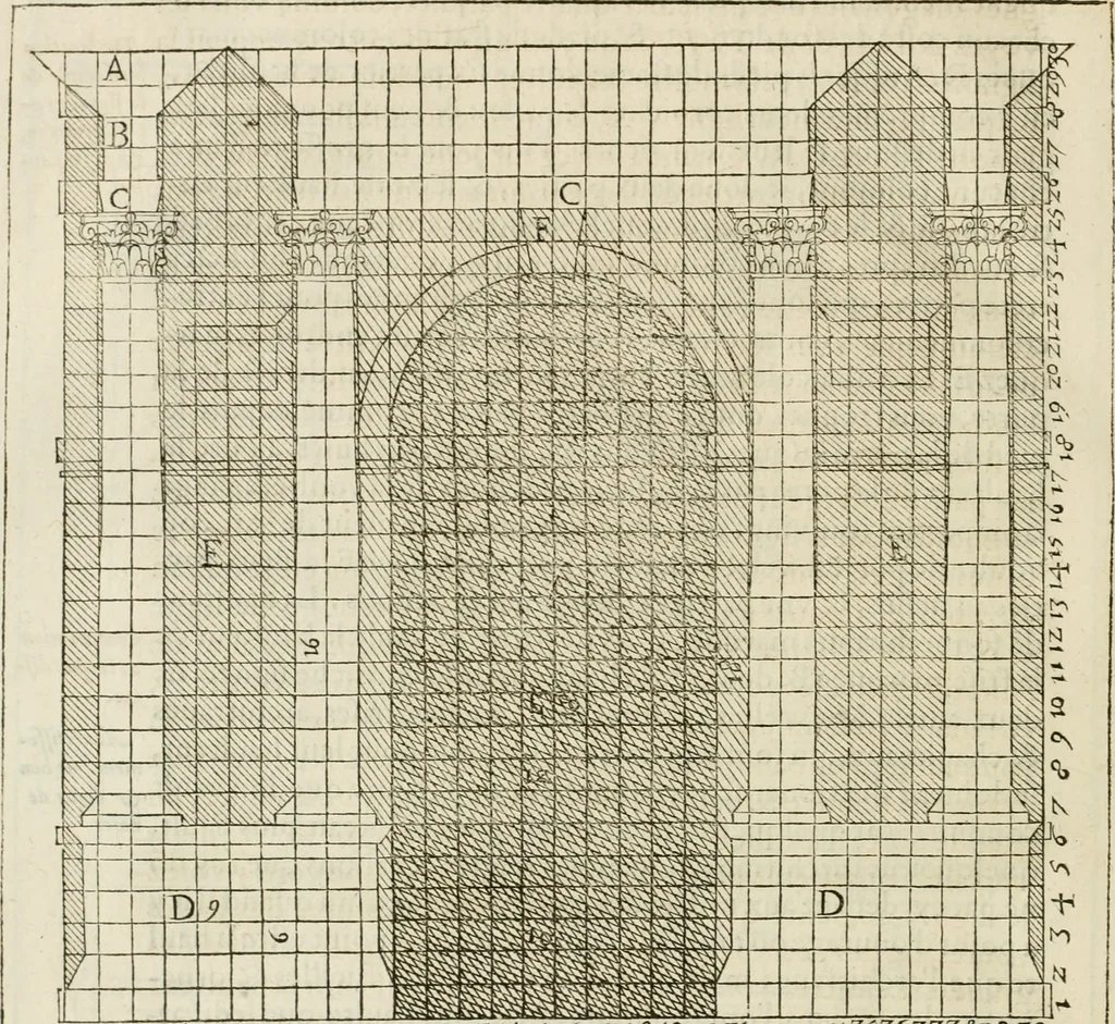 An illustration from L'architecture de Philibert de l'Orme, cõseillier & aumosnier ordinaire du roy, & abbé de S. Serge lez Angiers, 1576, leaf 493