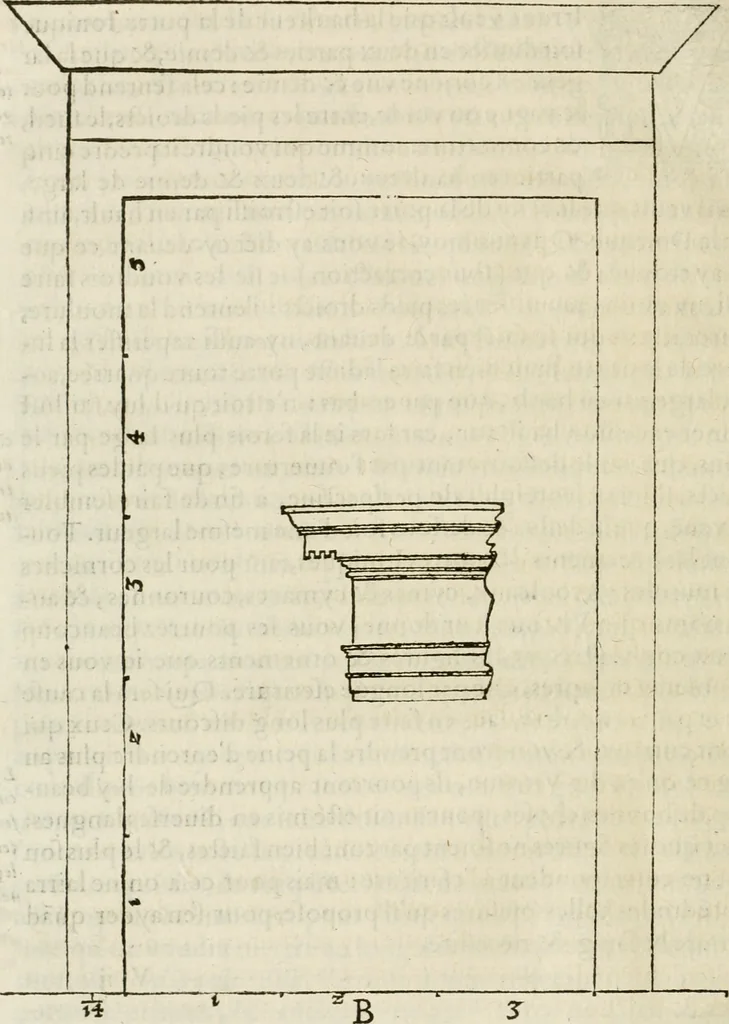 An illustration from L'architecture de Philibert de l'Orme, cõseillier & aumosnier ordinaire du roy, & abbé de S. Serge lez Angiers, 1576, leaf 503