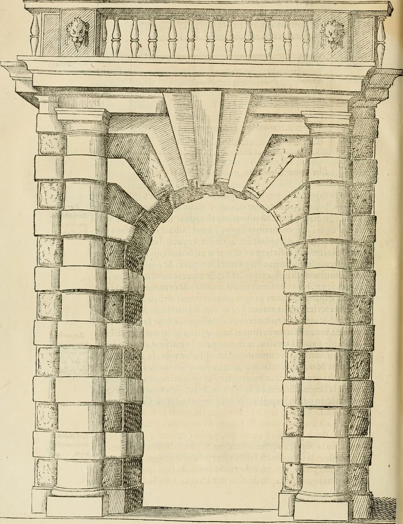An illustration from L'architecture de Philibert de l'Orme, cõseillier & aumosnier ordinaire du roy, & abbé de S. Serge lez Angiers, 1576, leaf 505