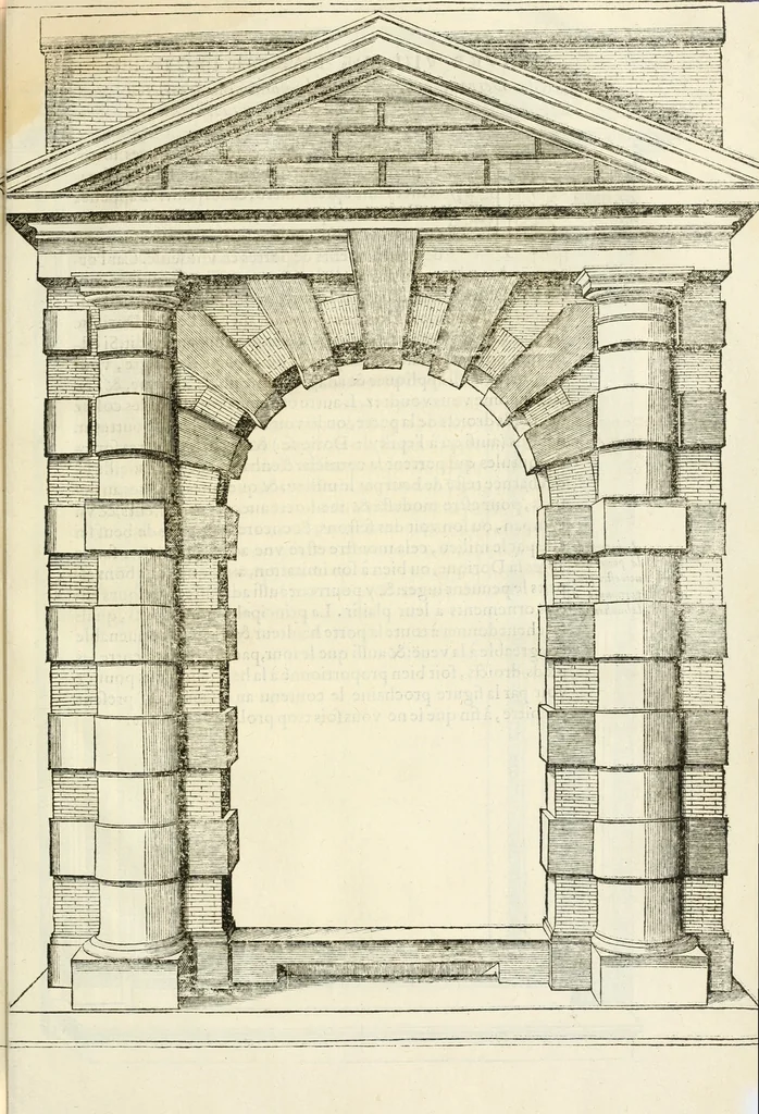 An illustration from L'architecture de Philibert de l'Orme, cõseillier & aumosnier ordinaire du roy, & abbé de S. Serge lez Angiers, 1576, leaf 508