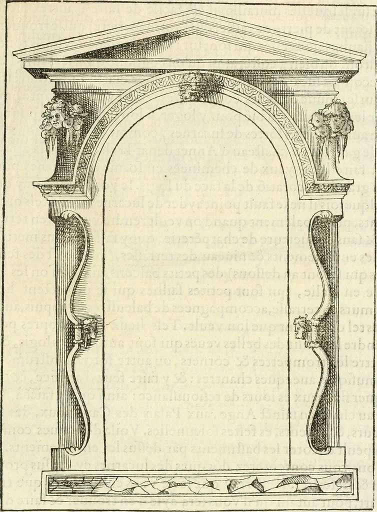 An illustration from L'architecture de Philibert de l'Orme, cõseillier & aumosnier ordinaire du roy, & abbé de S. Serge lez Angiers, 1576, leaf 542