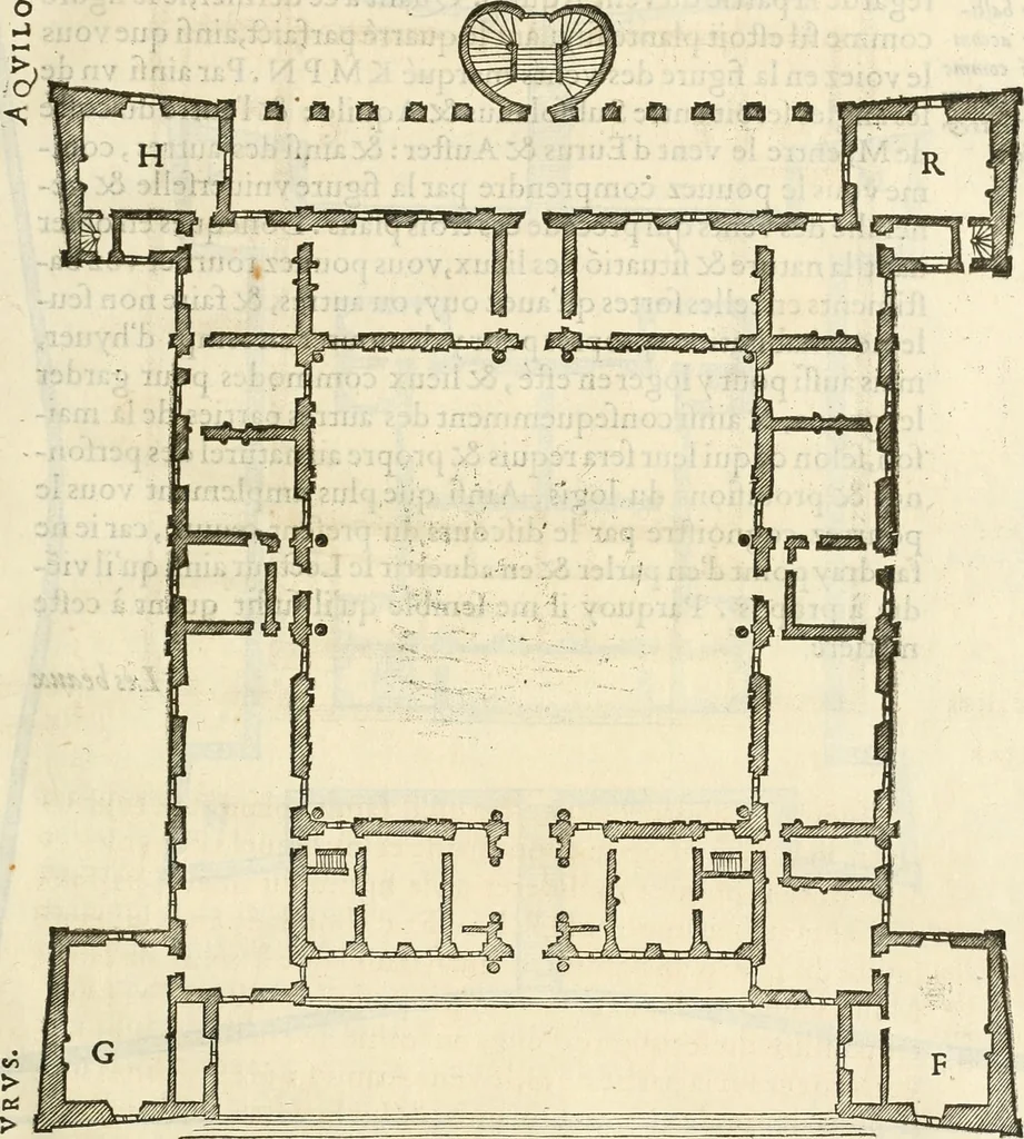 An illustration from L'architecture de Philibert de l'Orme, cõseillier & aumosnier ordinaire du roy, & abbé de S. Serge lez Angiers, 1576, leaf 58