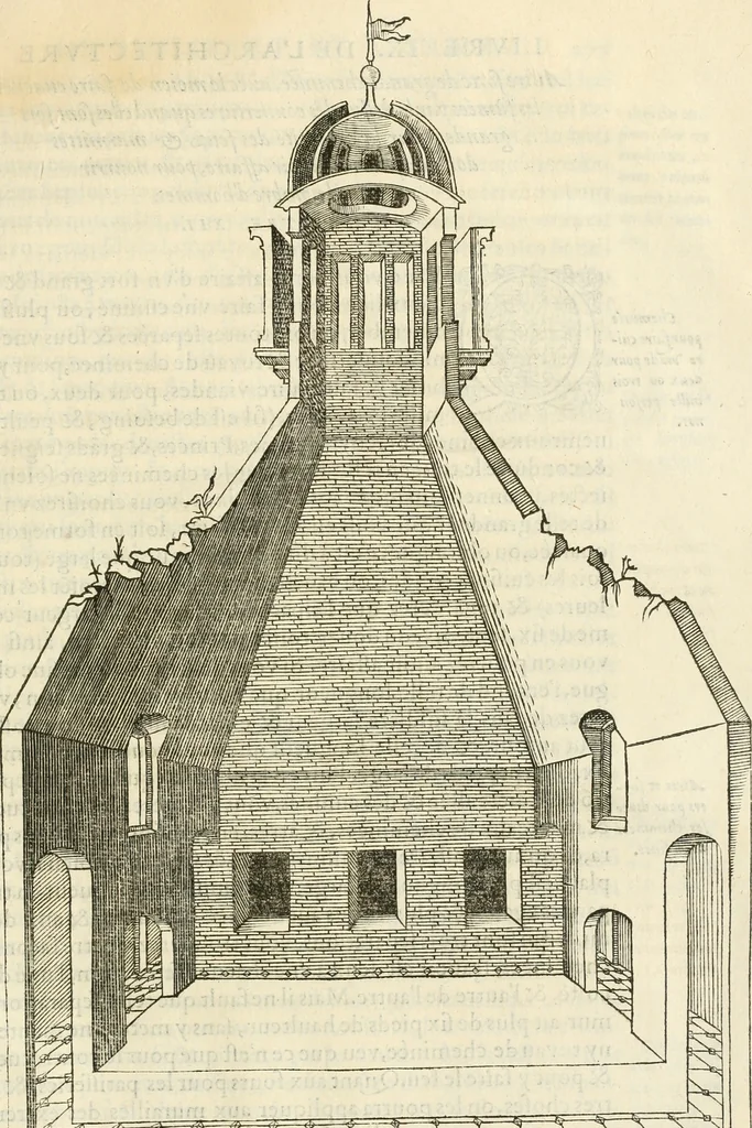 An illustration from L'architecture de Philibert de l'Orme, cõseillier & aumosnier ordinaire du roy, & abbé de S. Serge lez Angiers, 1576, leaf 582