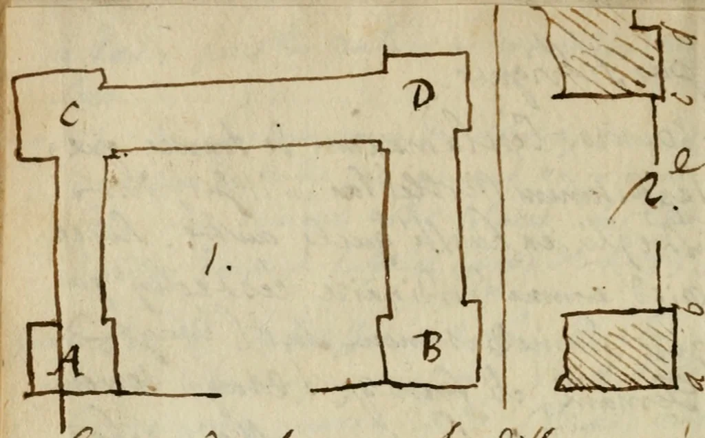 An illustration from L'architecture francoise des bastimens particuliers, 1642, leaf 345