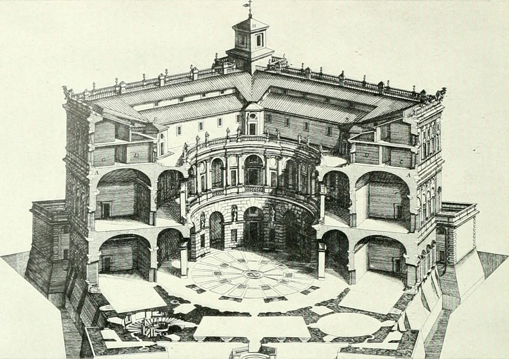 An illustration from L'architecture italienne au XVIe siècle, 1900, leaf 143