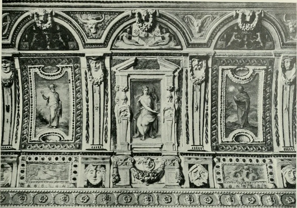 An illustration from L'architecture italienne au XVIe siècle, 1900, leaf 176