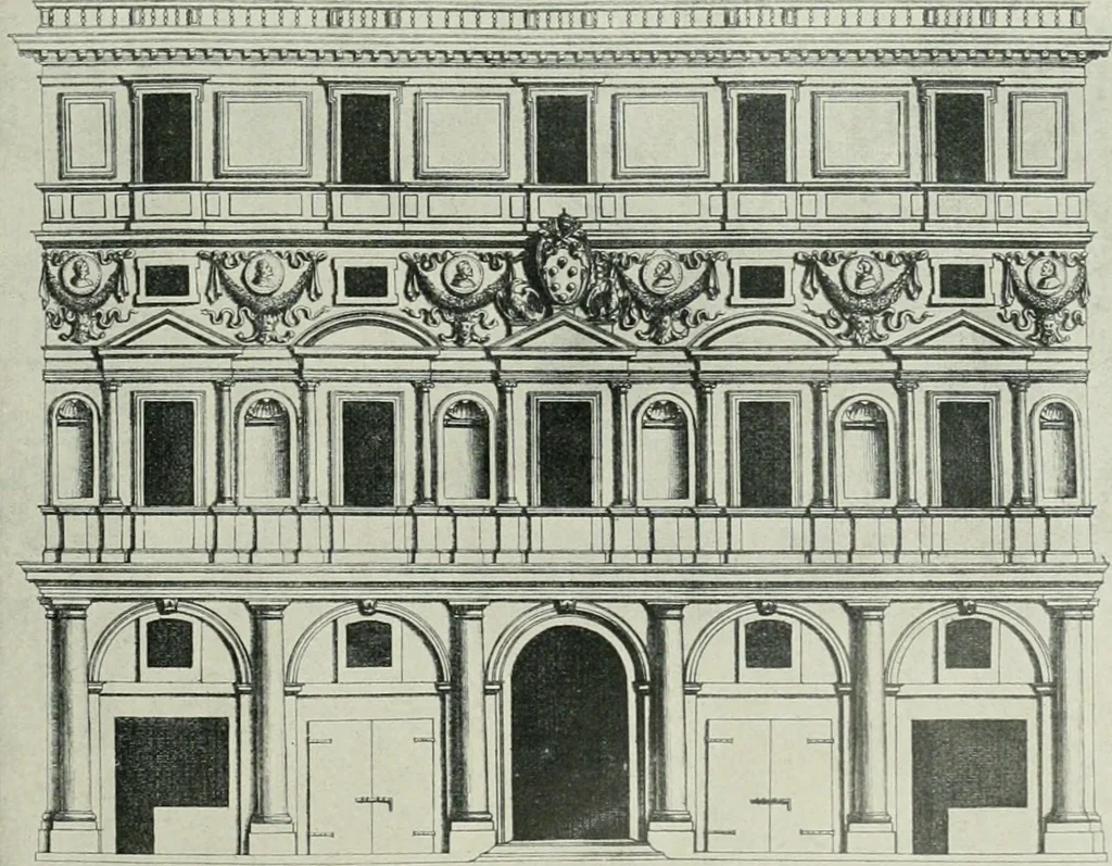 An illustration from L'architecture italienne au XVIe siècle, 1900, leaf 40