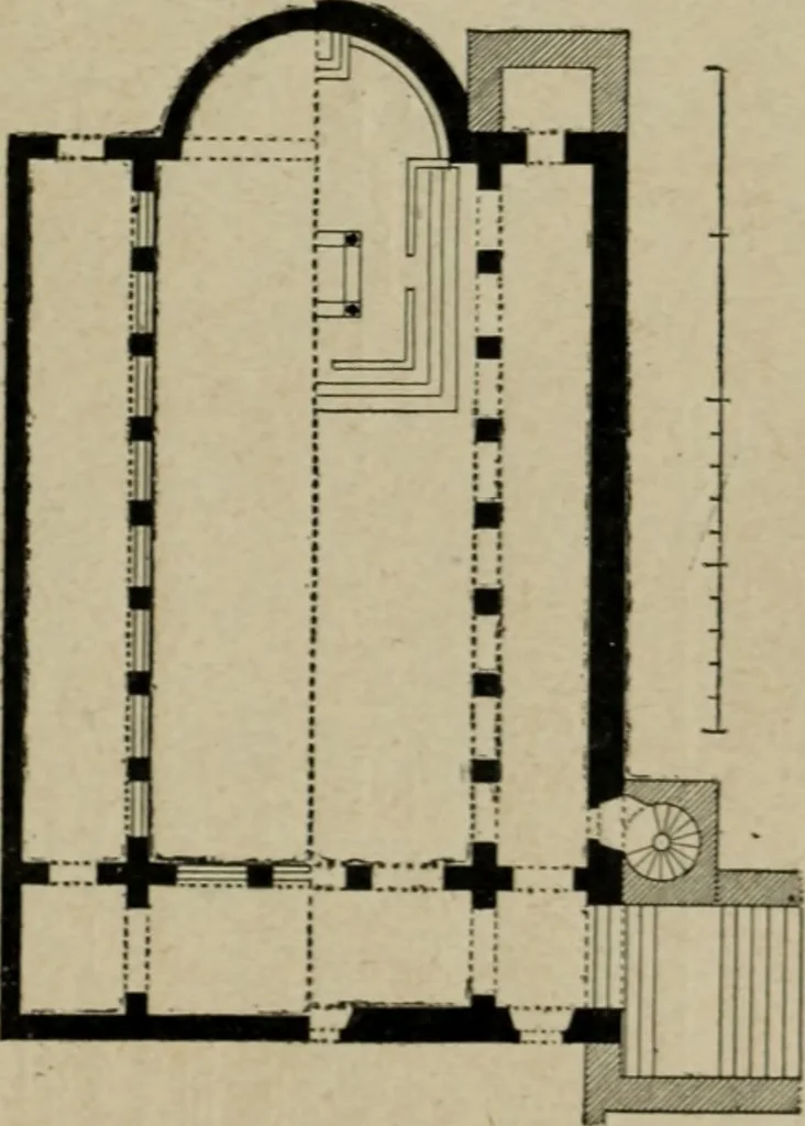 An illustration from L'architecture romane, 1888, leaf 100