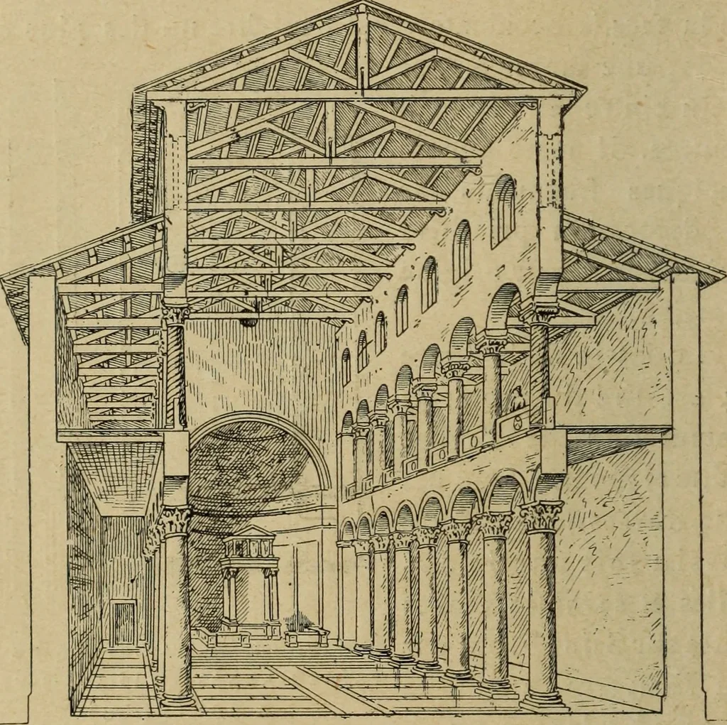An illustration from L'architecture romane, 1888, leaf 101