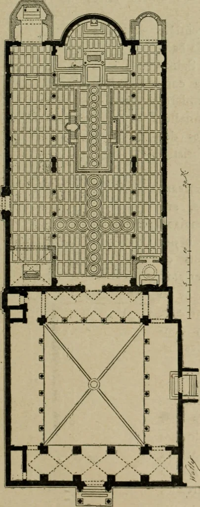An illustration from L'architecture romane, 1888, leaf 102