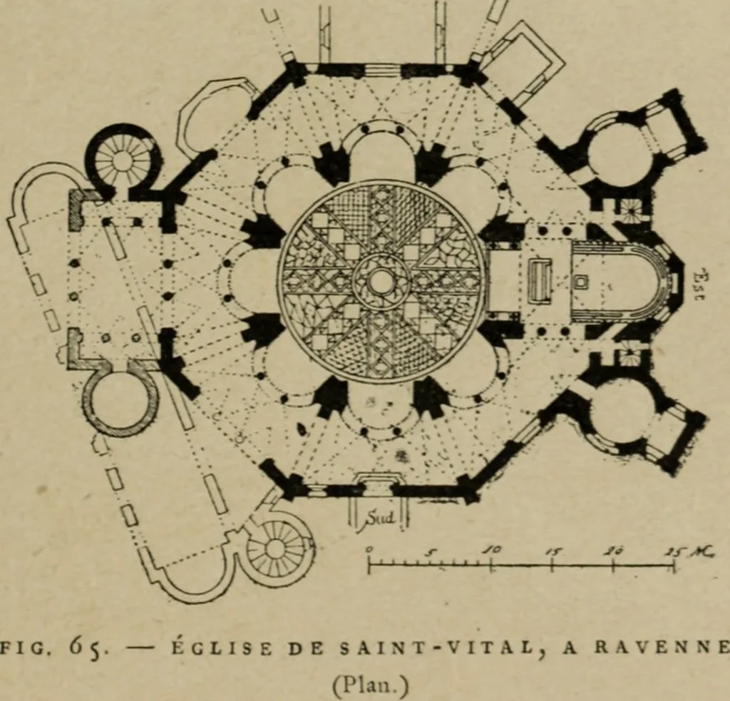 An illustration from L'architecture romane, 1888, leaf 118