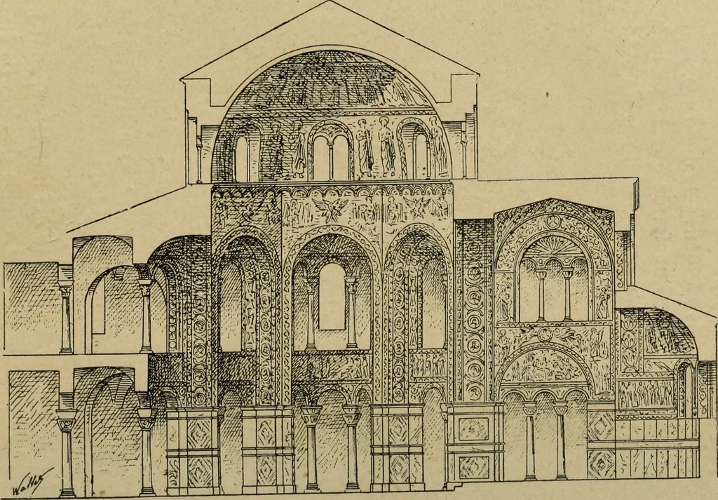 An illustration from L'architecture romane, 1888, leaf 119