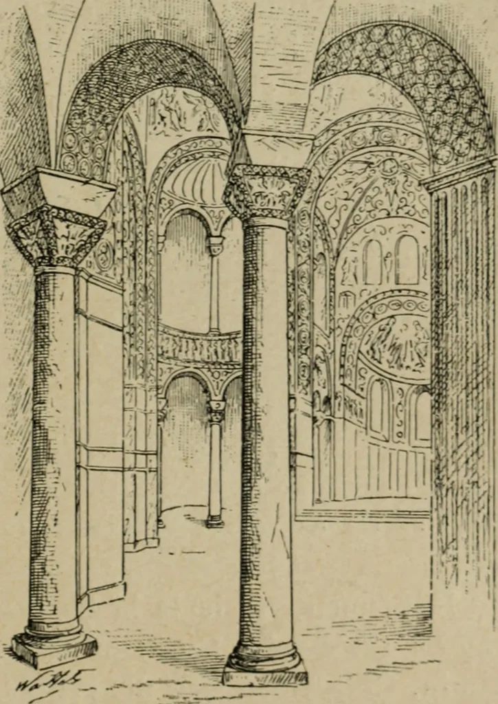 An illustration from L'architecture romane, 1888, leaf 122