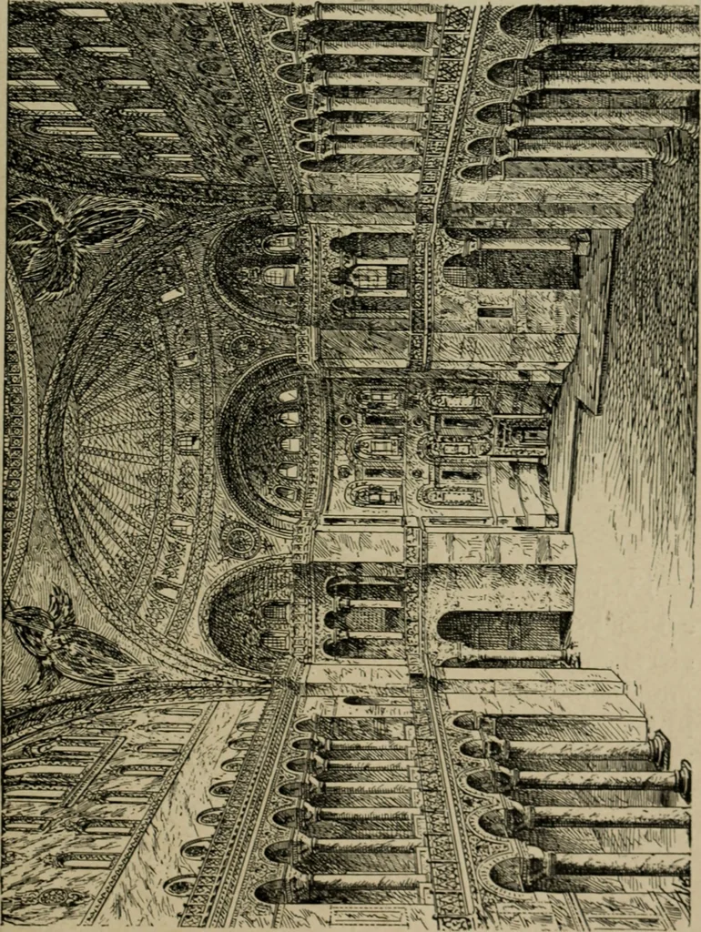 An illustration from L'architecture romane, 1888, leaf 128