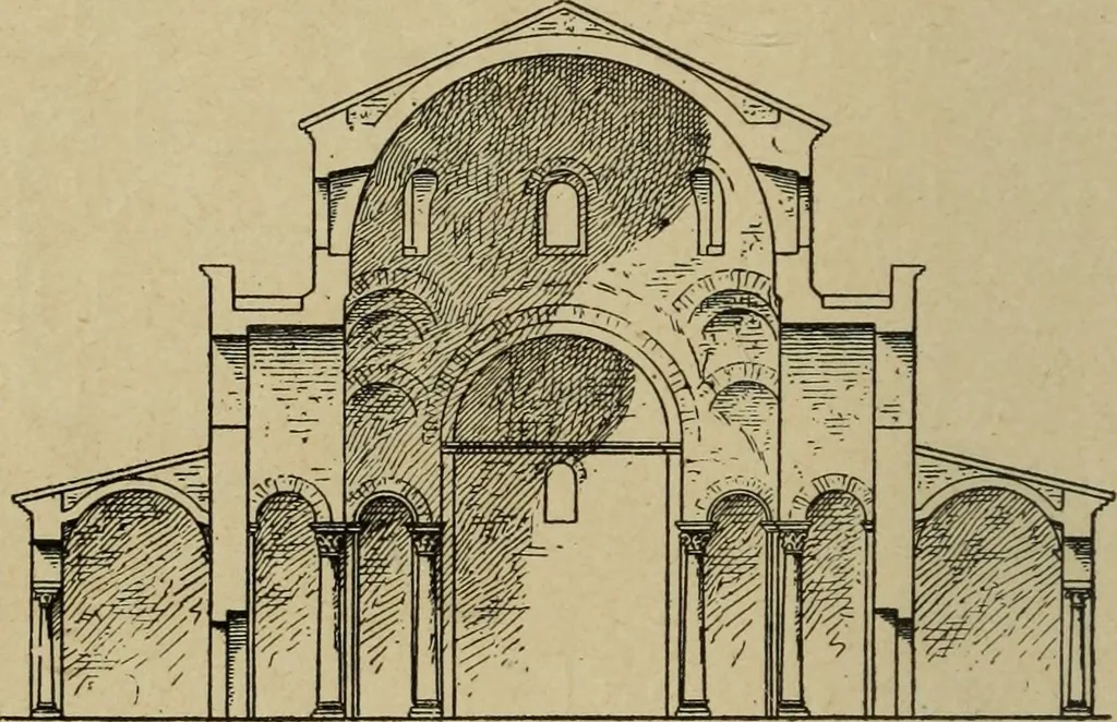 An illustration from L'architecture romane, 1888, leaf 133