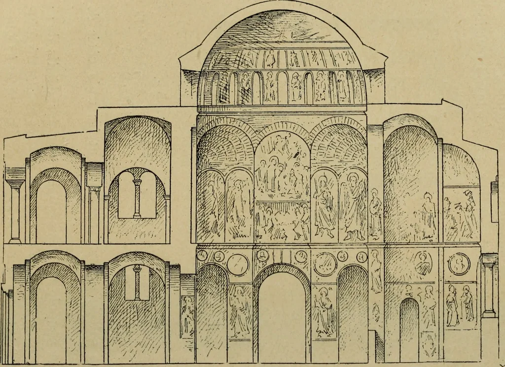 An illustration from L'architecture romane, 1888, leaf 135
