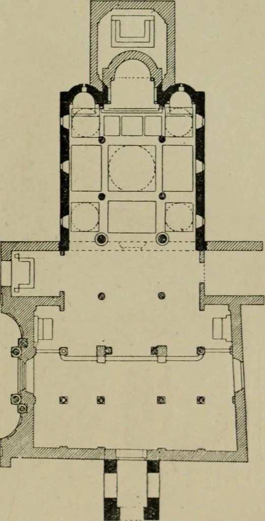 An illustration from L'architecture romane, 1888, leaf 146