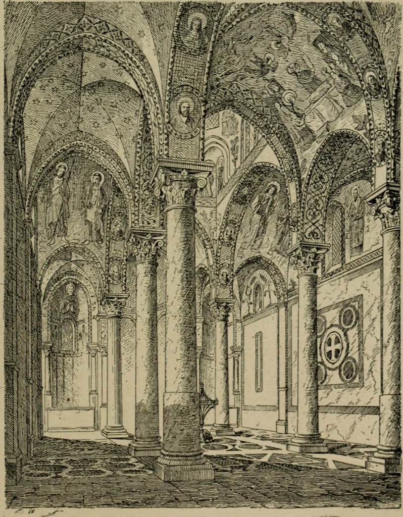 An illustration from L'architecture romane, 1888, leaf 148