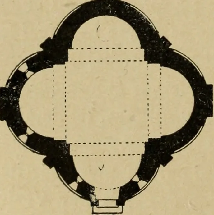 An illustration from L'architecture romane, 1888, leaf 169