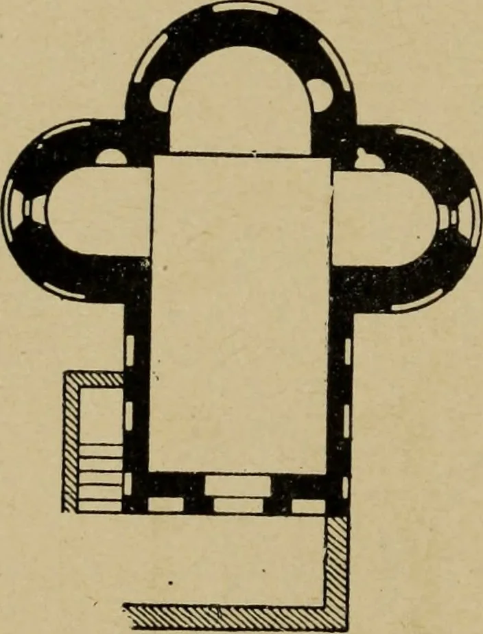 An illustration from L'architecture romane, 1888, leaf 171