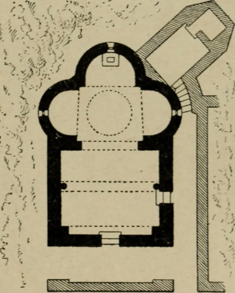 An illustration from L'architecture romane, 1888, leaf 172