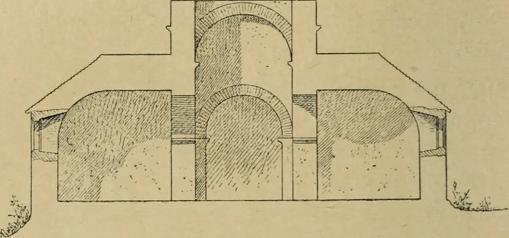 An illustration from L'architecture romane, 1888, leaf 175