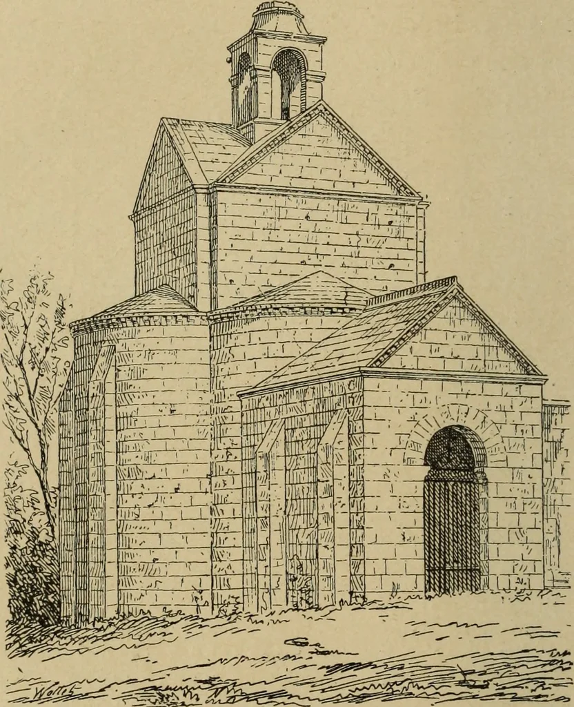 An illustration from L'architecture romane, 1888, leaf 177