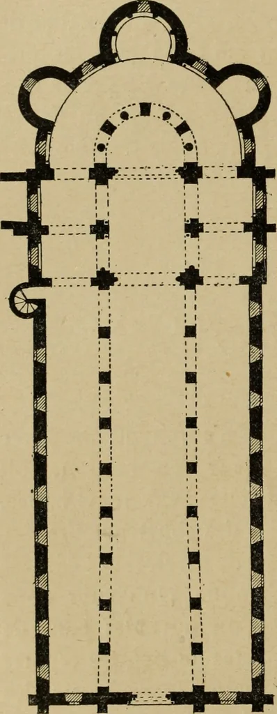 An illustration from L'architecture romane, 1888, leaf 179