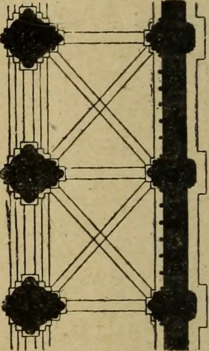 An illustration from L'architecture romane, 1888, leaf 197