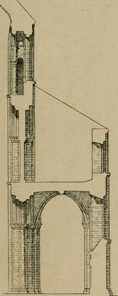 An illustration from L'architecture romane, 1888, leaf 198