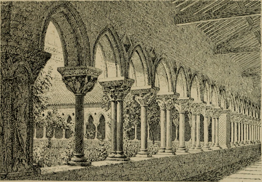 An illustration from L'architecture romane, 1888, leaf 200