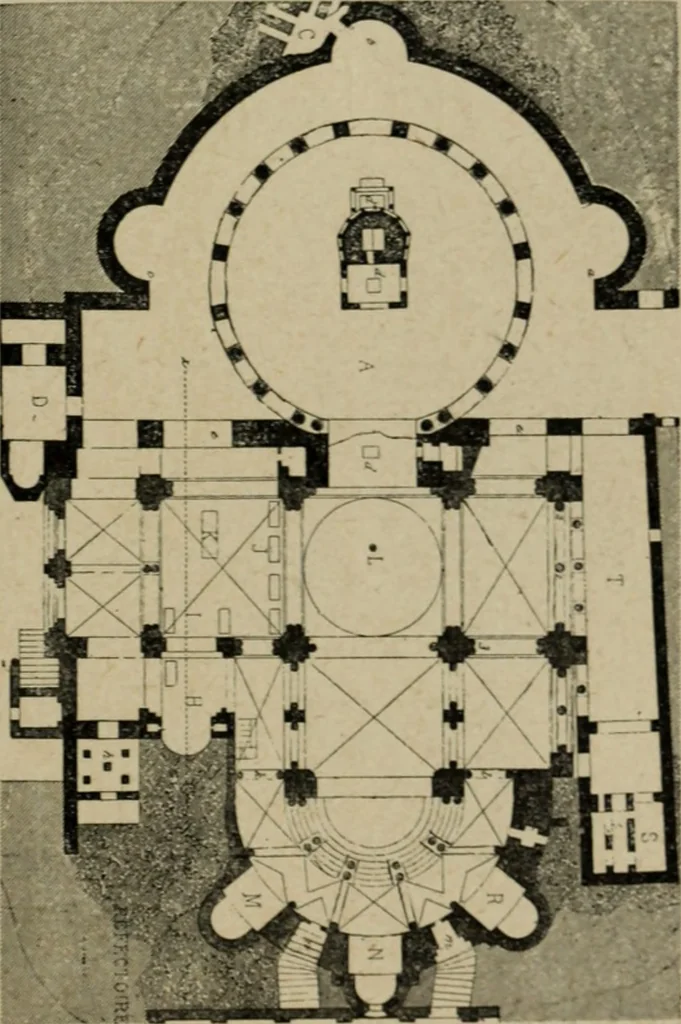 An illustration from L'architecture romane, 1888, leaf 208