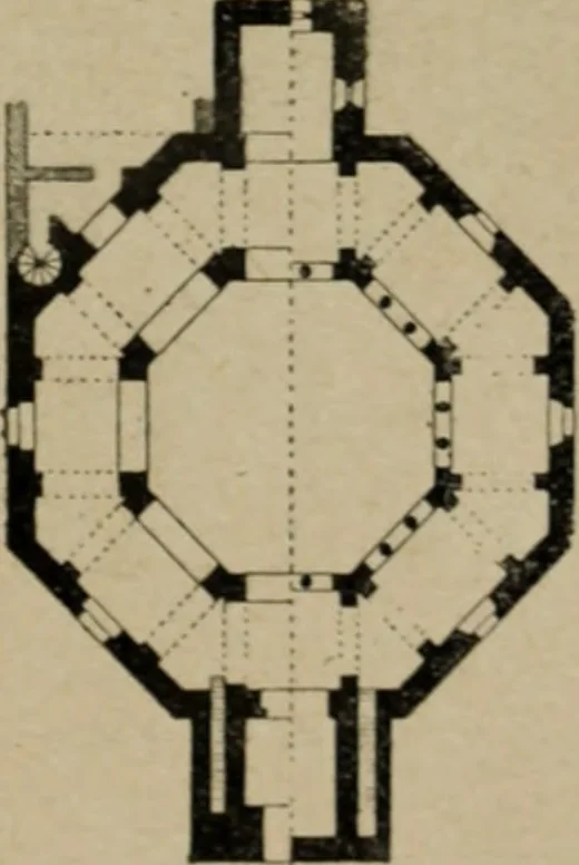 An illustration from L'architecture romane, 1888, leaf 210