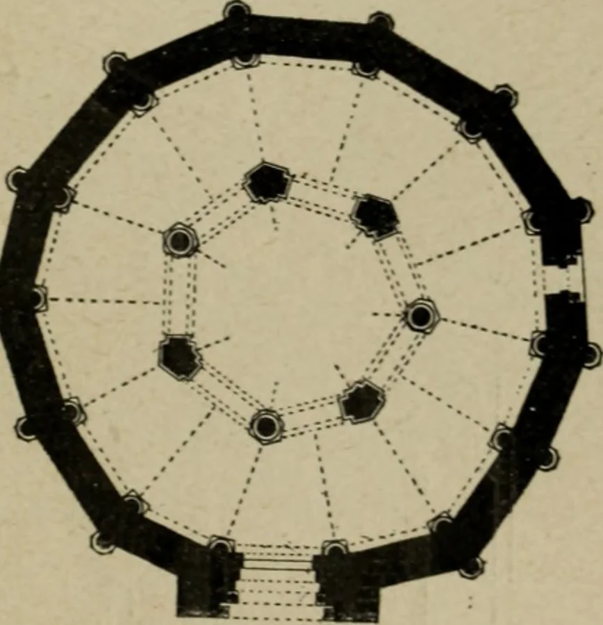 An illustration from L'architecture romane, 1888, leaf 212
