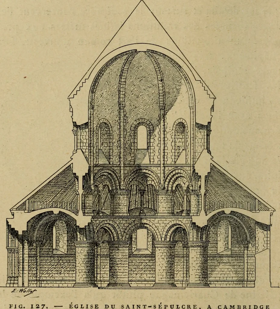 An illustration from L'architecture romane, 1888, leaf 215