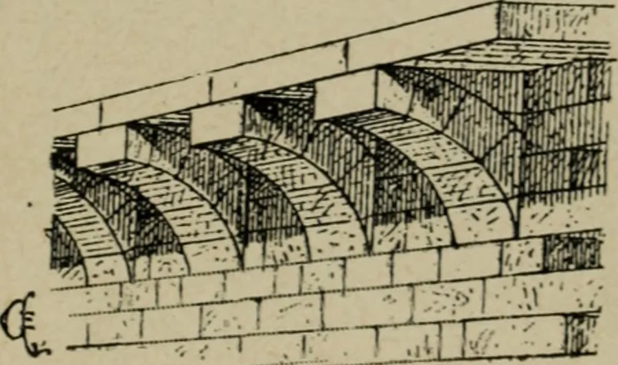 An illustration from L'architecture romane, 1888, leaf 218