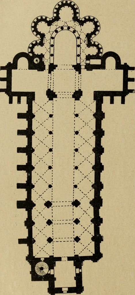 An illustration from L'architecture romane, 1888, leaf 225