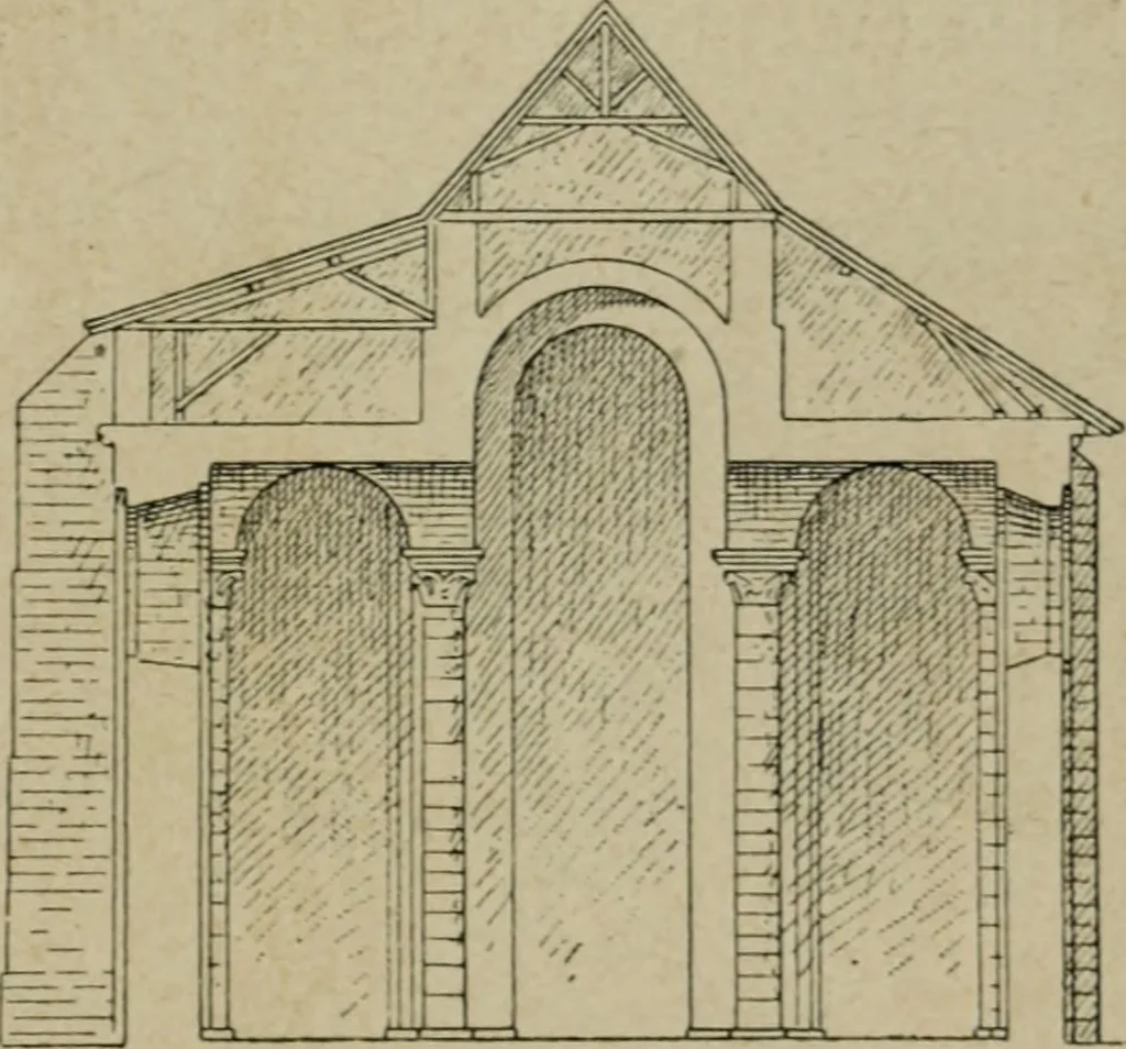 An illustration from L'architecture romane, 1888, leaf 226